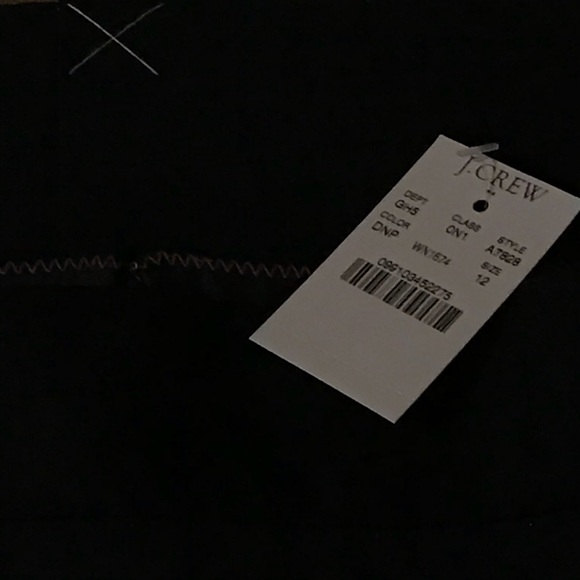 NWT J.Crew pencil skirt in pinstripe wool sz 12 - Picture 3 of 3